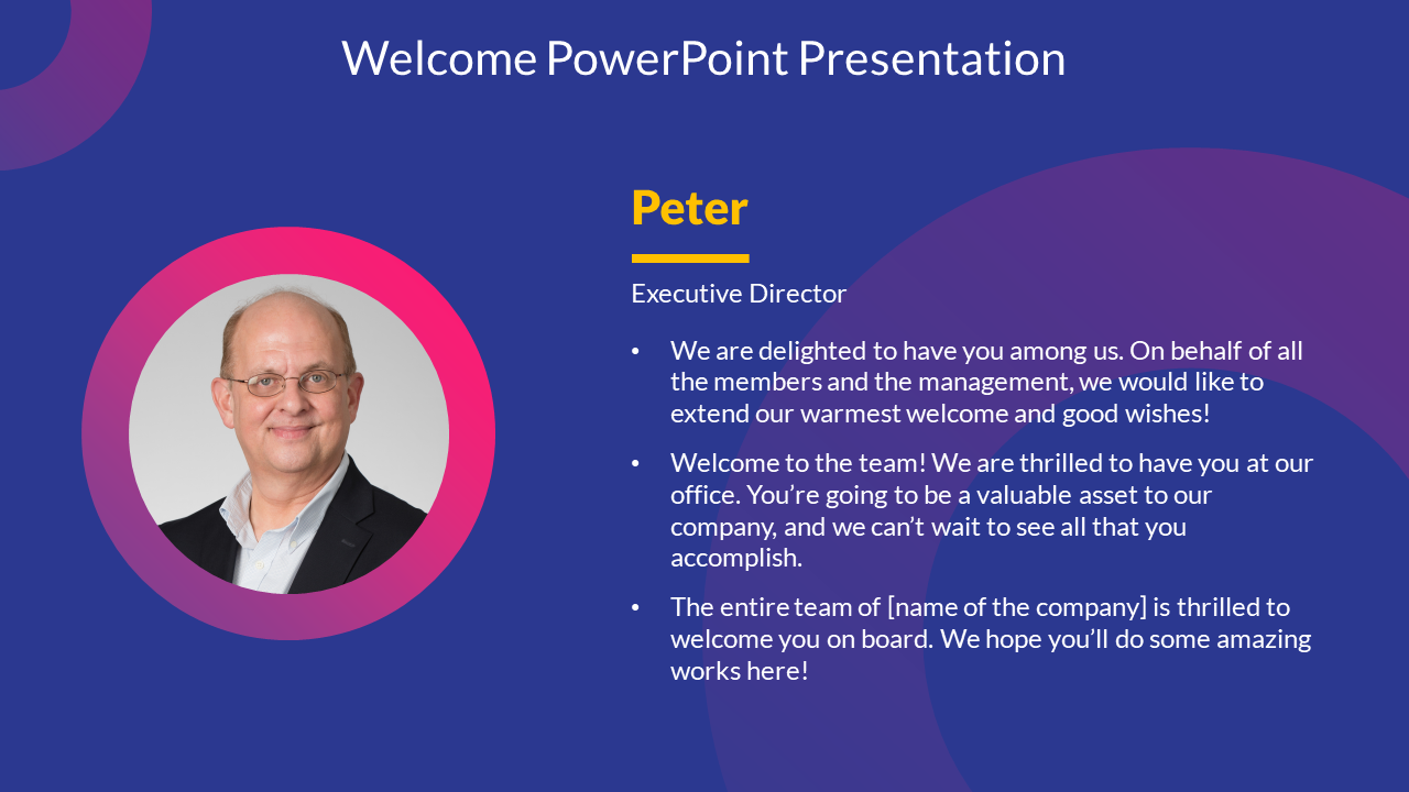 Welcome PowerPoint Presentation